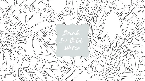 Line drawing of tangled abstract shapes with gray oval containing white italic text in center