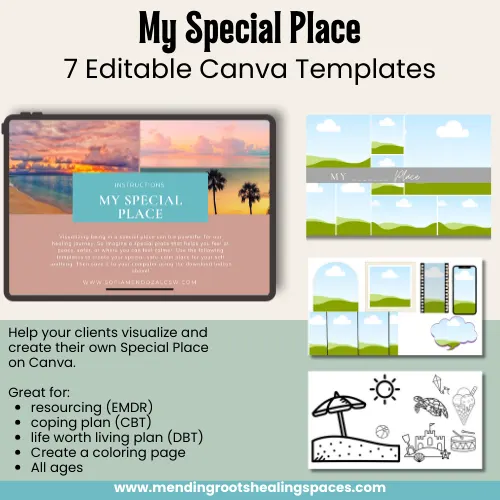 My Special Place EMDR Canva Templates